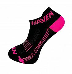 Ponožky HAVEN SNAKE Silver NEO black/pink 2 páry